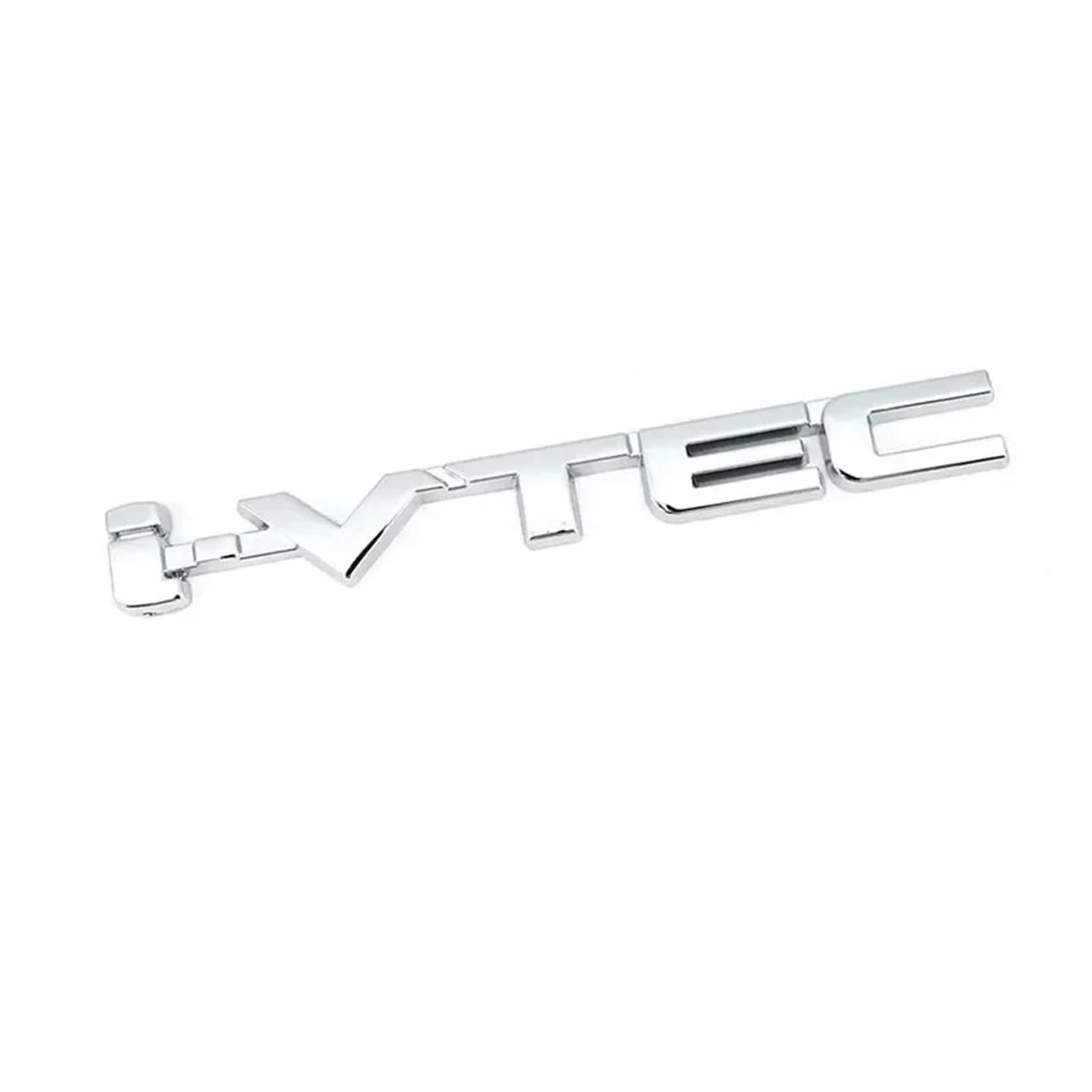 Adesivo per auto 3D in metallo con emblema VTEC, adesivo distintivo, accessorio per lo styling (Argento B)