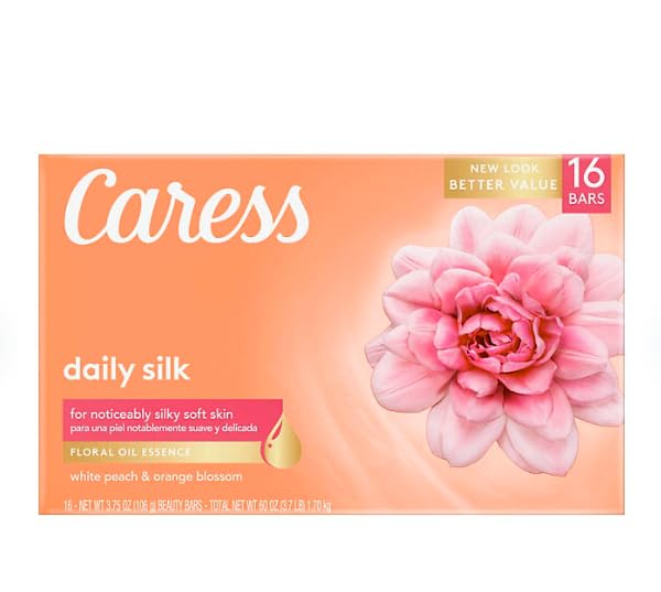 Miniatura 2 de Caress Bar Soap Daily Silk 3.75 onzas 16 unidades