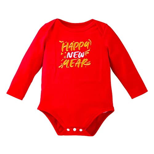 HAHASHOW Pigiamino intero natalizio per neonati 0-6 mesi, unisex in peluche di flanella, con renne e Babbo Natale, pigiama termico per neonati e bambini, ideale per l'inverno e le feste natalizie