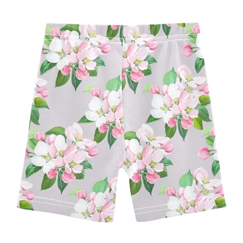 Flower Gray Girls Bike Shorts Toddler Girl Clothes Under Dress Dance Shorts for Dresses,4T2