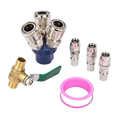 1pc Pressure C Type 3Way Pneumatics Air Compressor Connector for Industrial Tool L4MF