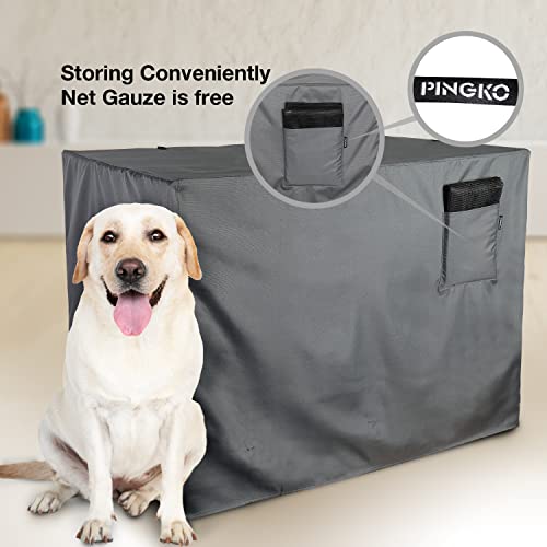 PINGKO Durable Dog Crate Cover-Water Resistant Breathing Lightweight 600D Polyester Fits for 36 42 48 Inches Wire Pet… - Image 6