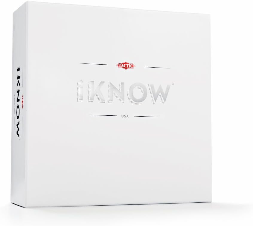 Tactic Games US iKNOW Bet-On-The-Answer Quiz Game - Everyone Plays At Once - Family Trivia - Board Game Forup To 6 Teams Or Players (52658)