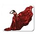 Produktbild Mauspad frau rotes kleid auf weiß wehenden fliegenden seide beauty mousepad für notebooks, Desktop-computer mausmatten, Büromaterial
