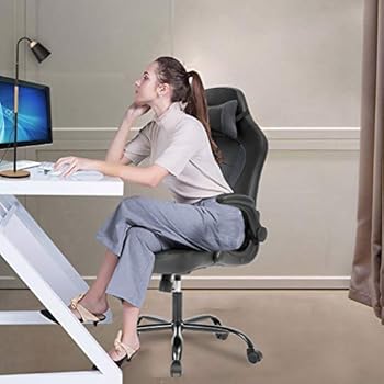 recliner office chair with a laptop stand