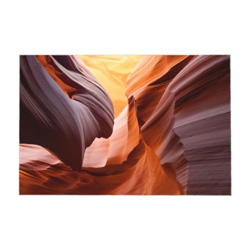 Nappe rectangulaire de qualité supérieure motif Antelope Canyon chic