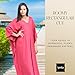 iynta Plus Size Kaftan Dresses for Women, Handmade Caftans for Women - Individually Dyed Oversized Dress, Maxi Dress, Sundress, & Swimsuit Coverup for Vacation, Night Out, Loungewear - 50 in., Pink