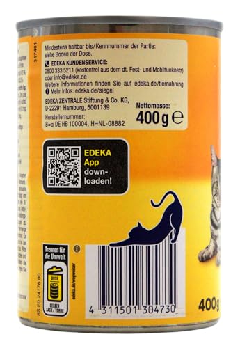 Herzstücke Feine Mahlzeit Pastete mit Huhn & Leber, 12er Pack (12 x 400g)