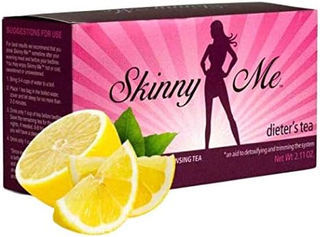 Skinny Me Tea w/Natural Lemon Flavor - 100% Natural Detox Cleanse - Aids In Weightloss, Cleansing The Body & Reduce Bloating - 30 tea bags