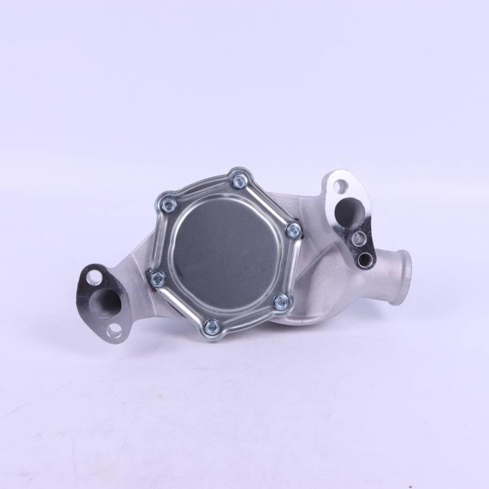 1PC Aluminum Short Volume Water Pump Satin K71004 Compatible With Automotive Motorcycle Parts 1955 1985 305 327 350 Engine Car Accessories Part Replacement Compatible with Part Number K71004