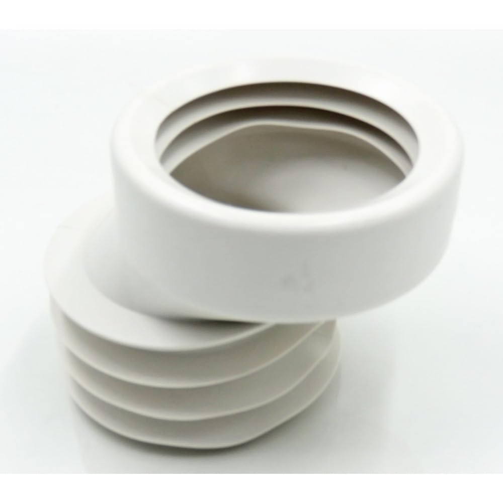 Interplast - Une Pipe WC, Adaptation excentrée de 35 mm ø100 mm.
