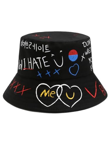 Image of Packable Reversible Printed Bucket Hat Unisex for Men Women Beach Fisherman Cap