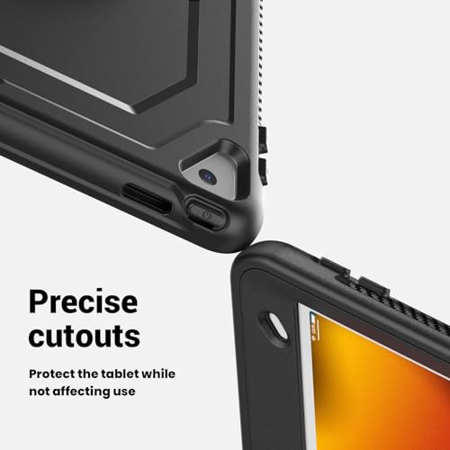 Coque iPad Pro 10.5 rigide noire avec dragonne rotative et support intégré