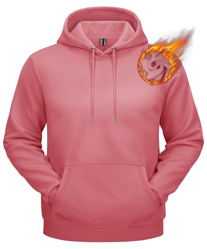 TACVASEN Men's Athletic Hoodies Fleece Lined Sweatshirt Pullover Soft Casual Hooded Sweatshirt with Pocket