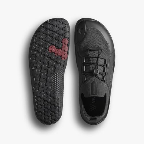 Vivobarefoot Primus Trail Knit FG Mens | Barefoot Trainers | Ultra-Lightweight Shoe | Build Strength, Balance & Mobility | Wide Fit Grounding Shoes | Flexible Obsidian2
