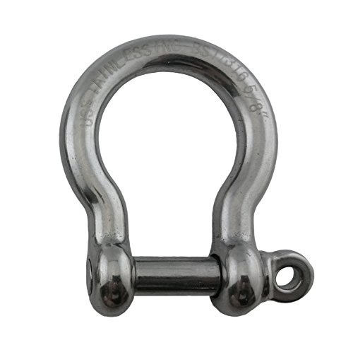 US Stainless Stainless Steel 316 Bow Shackle 5/8