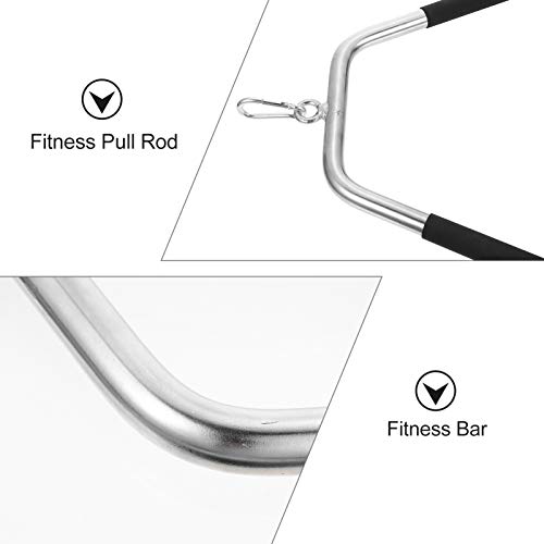 BESPORTBLE LAT Acessório de barra de puxar para baixo, equipamento de treinamento muscular, academia