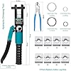 Brileine 10 Tons Hydraulic Crimping Tool and Cable Cutter, Hydraulic Crimper, Battery Cable Crimper Tool for 12 AWG to 2/0 AWG Battery Terminals, with 9 Dies