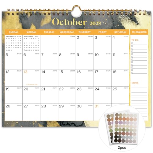 Vibrant Focus 2025-2026 Calendar - 18 Monthly Wall Calendar, July