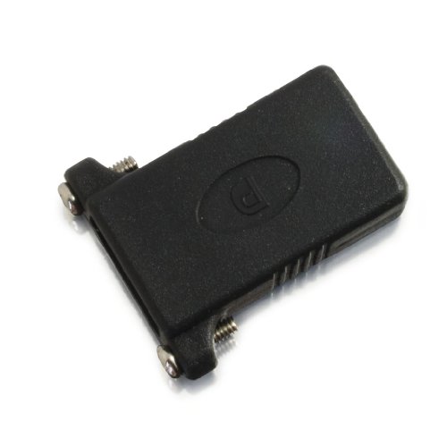 Conector DisplayPort Panel Mount Hembra a Hembra Negro miniatura 5