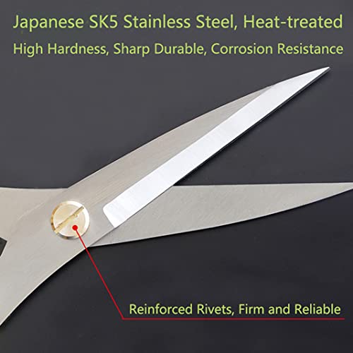 Horsvill Indoor Plant Shears and Garden Scissors, Japanese SK5 Stainless Steel for Flowers Herbs, Bonsai, and Grass - Image 2
