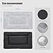 SIWA MARY Dog Bed Mat Soft Crate Pad Washable Anti-Slip Mattress for Large Medium Small Dogs and Cats Kennel Pad(40'' x 27'' Grey)