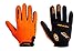 meteor Gel Gants de vélo pour Enfant dans des Couleurs lumière de la visibilité des Enfants sur la Route Gants de Cyclisme conçu pour Le Confort et la sécurité des Enfants (9/10, Orange)
