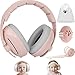 イヤーマフ 子供 1-48ヶ月 ゴムバンド ヘッドバンド付き 2WAY 遮音値25dB 赤ちゃん キッズ ベイビー 幼児 ライブ 飛行機 騒音軽減 睡眠 聴覚保護 収納ポーチ付き