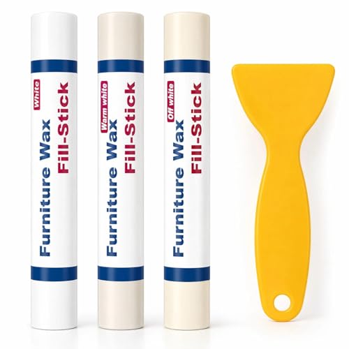 Kenbry Wood Filler Sticks 3 Colors White Wax Fill Stick