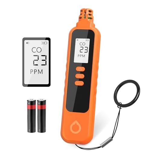 Carbon Monoxide Detectors, Portable CO Detector Battery Powered, Handheld Carbon Monoxide Monitor Alarm Detector with LCD Display for Home/Outdoor/Travel
