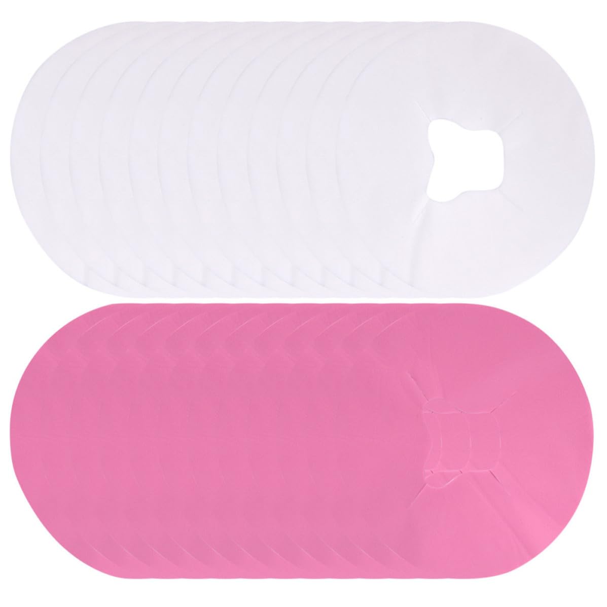GANAZONO Disposable Random Color for Face Cradle Covers 200pcs Non-woven Soft Skin-friendly Pads Massage Bed for Spa and Beauty Salon Use