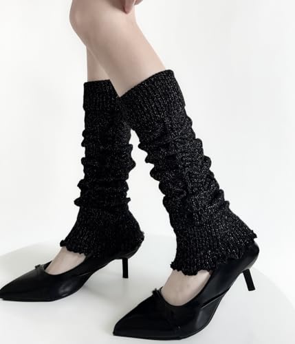 Image of Knitted Leg Warmers,womens leg warmers,Socks Long Yoga Ankle Warmers Women's Wool Warm Boot Socks