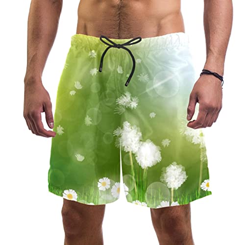 Short de plage homme fleur du soleil JDEZ parfait pour vos vacances d'été au soleil