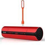 First2savvv altavoz portátil inalámbrico Bluetooth con radio FM, NFC, AUX Jack,ranura para tarjeta del TF Mensajes,pantalla táctil LCD,urbanizado en HQ MIC para llamadas de manos libres para los teléfonos móviles / ipads / tabletas / PC - BlackBerry Bold 9900 9790 Curve 9320 Porsche Design P9982 P9983 Classic passport Huawei Ascend Mate 7 G7 P7 G6 Mate 2 P2 P6 D2 P2 G620 Y550 G630 One mini 2 One dual sim butterfly 2 Desire 516 Desire EYE con naranja mini llevó la lámpara