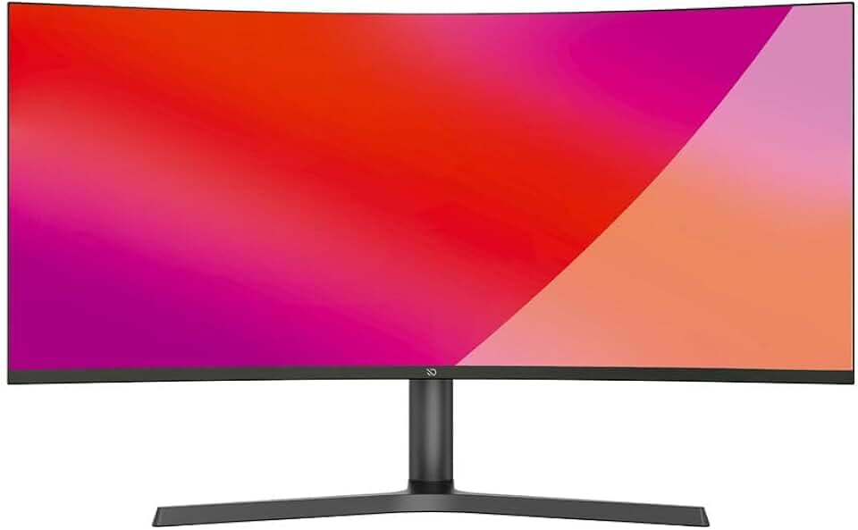 Monitor Gamer Curvo Duex DXPRO340P 34'' WQHD 3440x1440 180Hz R1000 | Ultrawide 34” para Jogos e Produtividade | Alta Imersão e Alta Taxa de Atualização