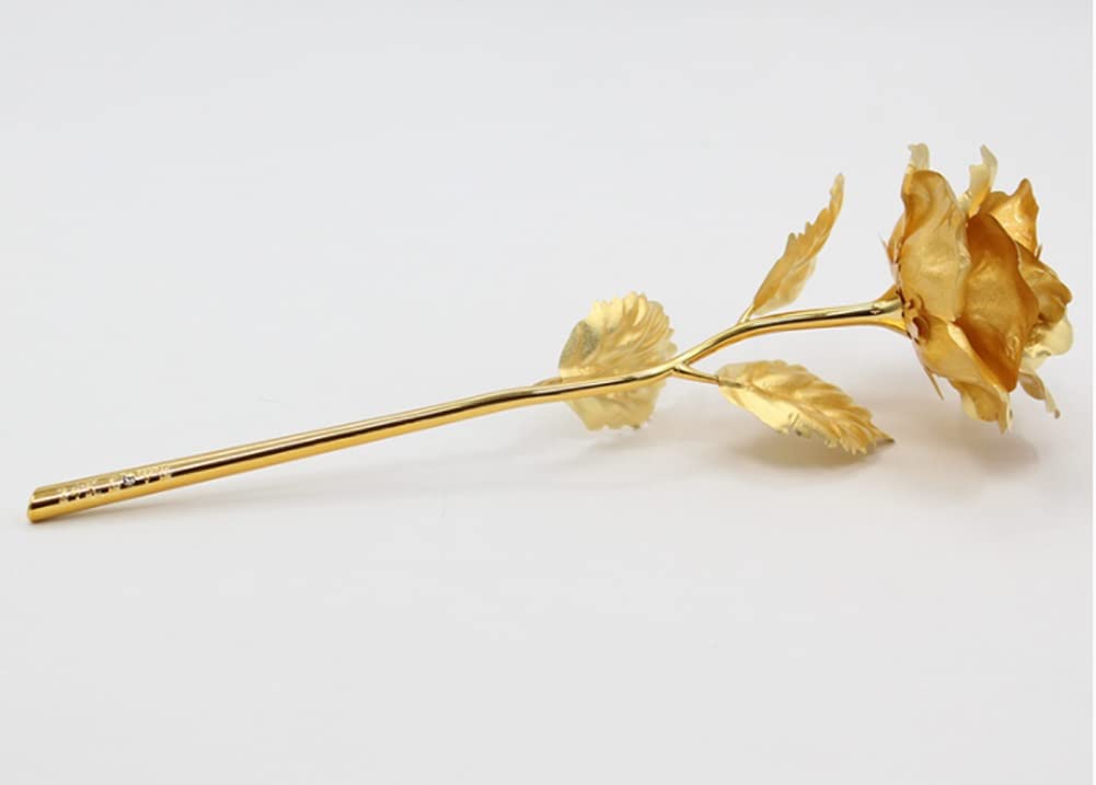 Künstliche Blumen Gefälschte Roseartificial Rose Blumenkunst mit Vase, Goldfolie Rose Set, verwendet, um Hochzeiten, Geschenke, Home Dekorationen zu dekorieren Künstliche Blumen wie Echt ( Color : A )