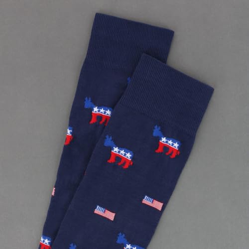 Trafalgar Men's Show Your Support Political Party Over The Calf Socks (1 Pair)3