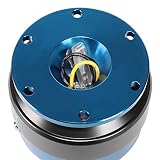 NRG Innovations NRG-SRK-200BL, TI Full T-6061, aluminiowa, 6-śrubowa naba, Gen 2.0, zestaw urządzeń do szybkiego ściągania kierownicy, niebieski