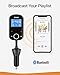 Anker Roav SmartCharge F3 Wireless Bluetooth 4.2 FM Transmitter for Car, Audio Adapter and Reciever Car Kit, 1.44 Inch Display, Dedicated App, Quick Charge 3.0, AUX Output, microSD Card Slot