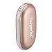 Osunlin 5200mAh Portable Pebbles Double-Side Rechargeable Hand Warmer/Power Bank for iPhone/Samsung (Gold)