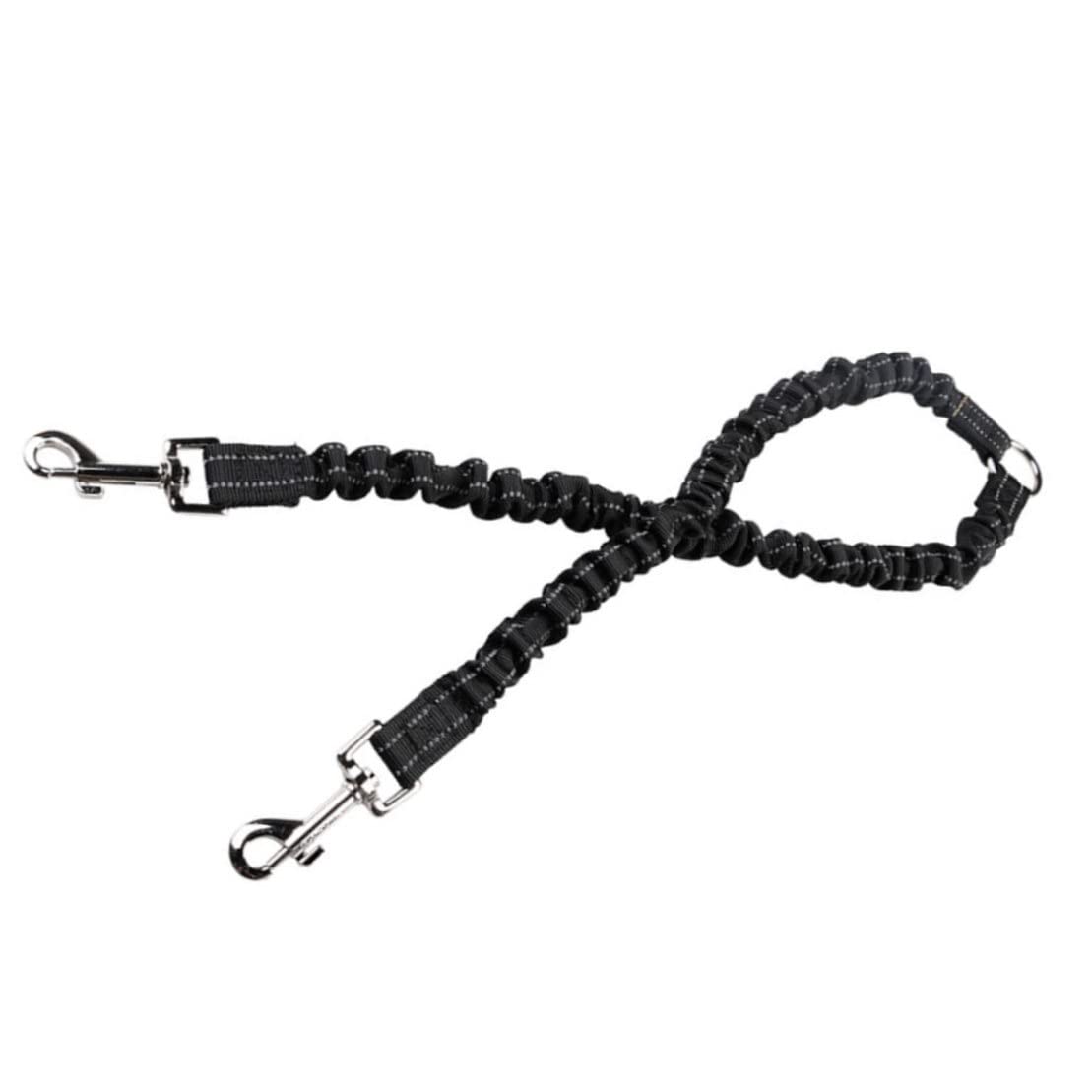 Guinzaglio per Cani Doppio guinzaglio per Animali Domestici Che assorbe Gli Urti guinzaglio Riflettente per 2 Cani per Uso Domestico