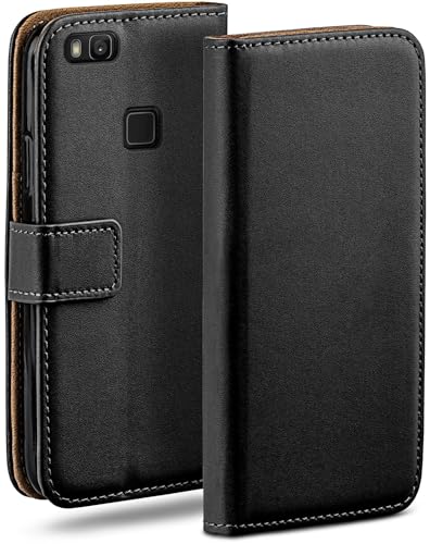 Étui Huawei P9 Lite moex en cuir synthétique noir avec porte-cartes intégré