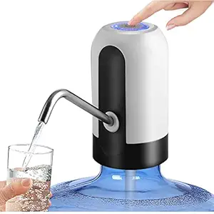 Abgrow Automatic Water Dispenser with USB Charging; Portable Electric Water Pump for Home, Kitchen, Office (White 01)