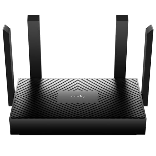 Cudy AX1500 - Router Wi-Fi 6 de doble banda, router de Internet 802.11ax, punto de acceso, 4 antenas de 5dBi, MU-MIMO, Beamforming, OFDMA, WPA3, WR1500
