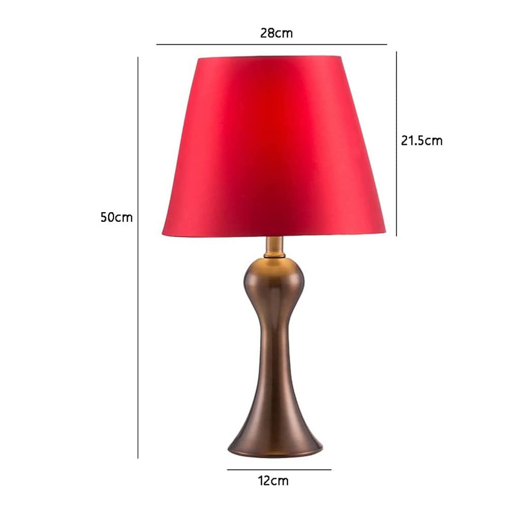 Lampy stołowe. Stolik nocny w nowoczesnym stylu, 19,6" wysoki, ceramiczny stolik z kloszem bębnowym do salonu, sypialni, łatwy montażu