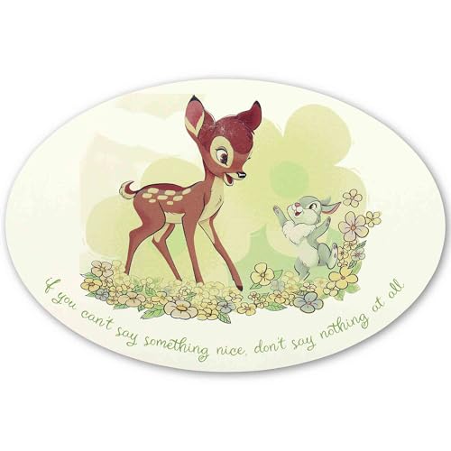 Disney Bambi et Thumper If You Can't Say Something Nice Décoration murale en bois – Adorable décoration murale Bambi pour la maison