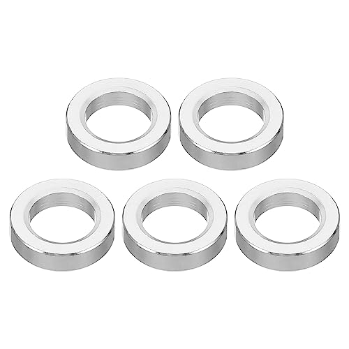 PATIKIL M10アルミスペーサー 5個 メタルスペーサーアルミ ラウンド 10.2mm ID x 16mm OD x 4mm L 厚さ アルミスペーサー ネジスタンドオフ 3/8"M10ねじボルト