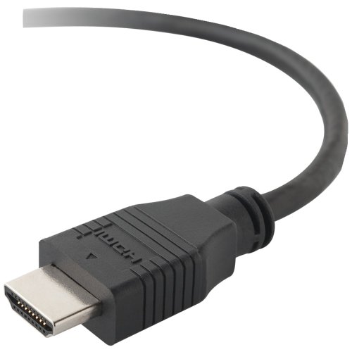 Câble HDMI standard mâle mâle Belkin noir de 1,8 mètre pour écran fixe