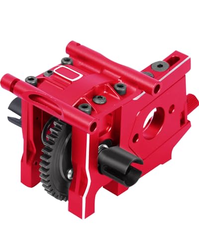 Rcarmumb RC Center Differential Mount & Cover & Motor Mount & 50T Diff Gear Slipper Upgrades Part for Arrm a 1/8 Kraton 6S,Typhon 6S,Outcast 6S,Talion 6S,Red