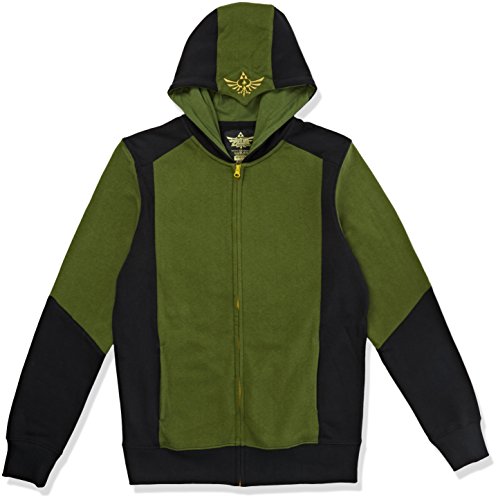 Nintendo Felpa con Zip - L - Zelda, Verde - [Edizione: Germania]